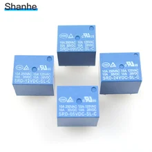 SONGLE Реле PCB 5 pins 5В 9В 12В 24В
