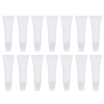 

40pcs Lip Empty Tube Transparent Practicable Refillable Tube Lip Gloss Container Makeup Accessories Lip Balm Hose for Girls