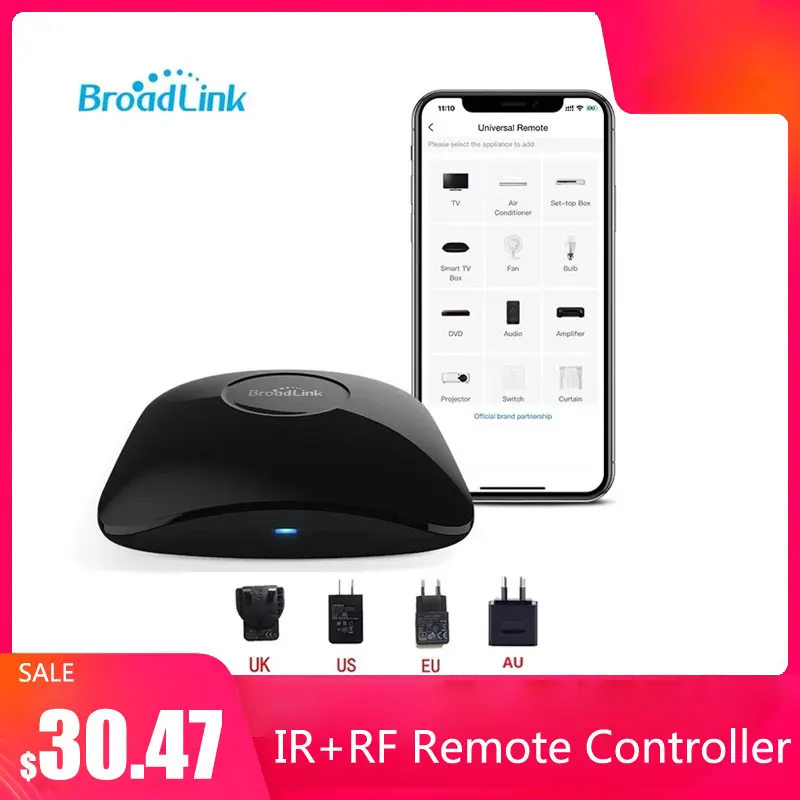 Broadlink  RM4 Pro Universele Intelligente Afstandsbediening Smart Home Wifi +IR+ Rf Schakelaar Werk met Alexa
