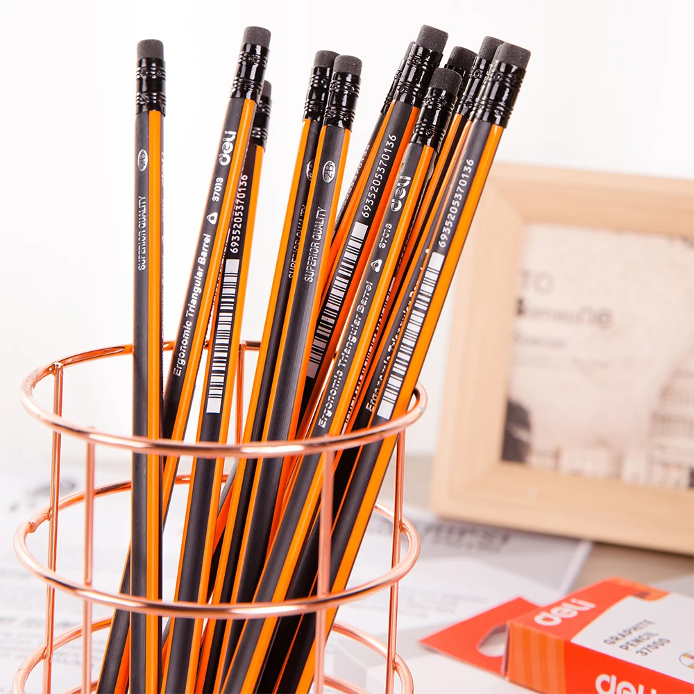 DELI Graphite Pencils for School 1 Box(12PCS) HB/2B Office Pencil Drawing  Pencil Set Pencils