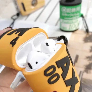 

Hot Protective Case For AirPods Pro 1st/2nd Camera Film Shape Portable Silicone Cover Headphone Protector With Carabiners