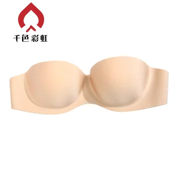 

Push up Seemless Bra Strapless Nudebra Bra Solid Back Closure Bra Horizontal Bra Chest Paste