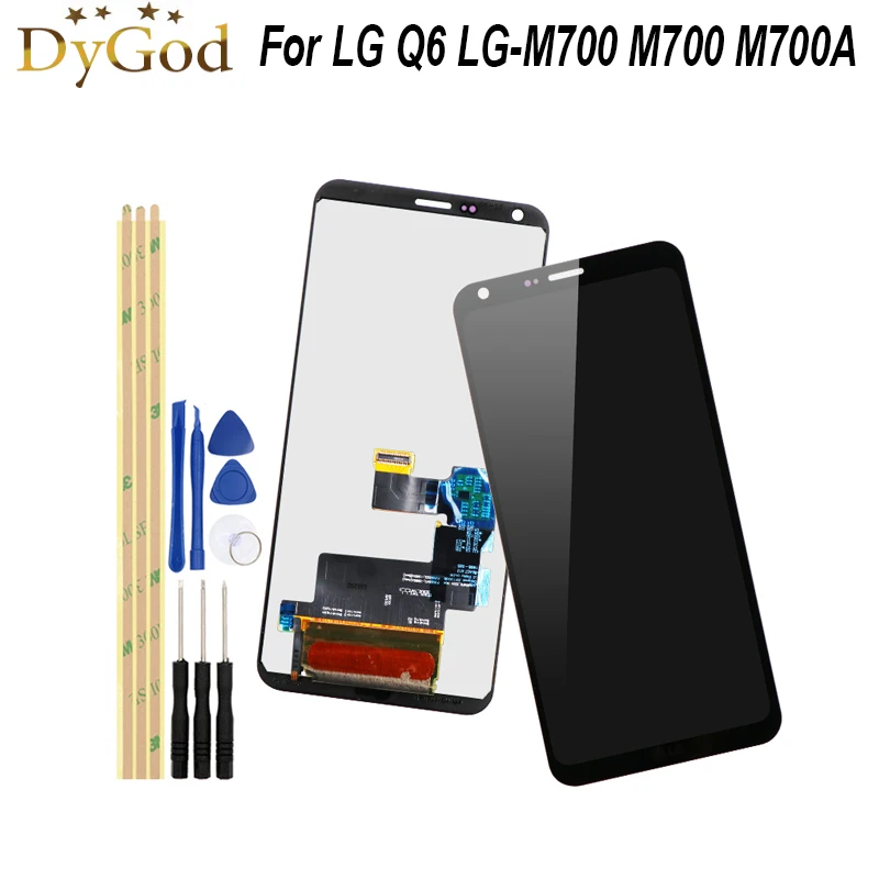 Для LG Q6 LG-M700 M700 M700A US700 M700H ЖК-дисплей и сенсорный экран 5 дюйма дигитайзер в сборе