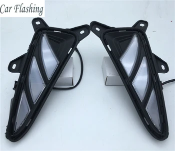 

Car Flashing 2pcs For Toyota C-HR CHR 2016 -2019 LED light DRL Daytime Running Lights Daylight yellow turn Signal Styling lamp
