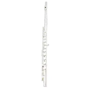 

SLADE Western Concert Flute Cupronickel Plated Silver 16 Holes C Key Woodwind Instrument with Gloves Mini Screwdriver Padded Cas