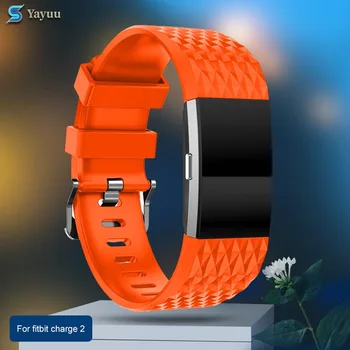 

Yayuu Silicone Watch Band For Fitbit Charge 2 Strap Soft Rubber Wristband Strap For Fitbit Charge 2 Replacement Fitness Strap