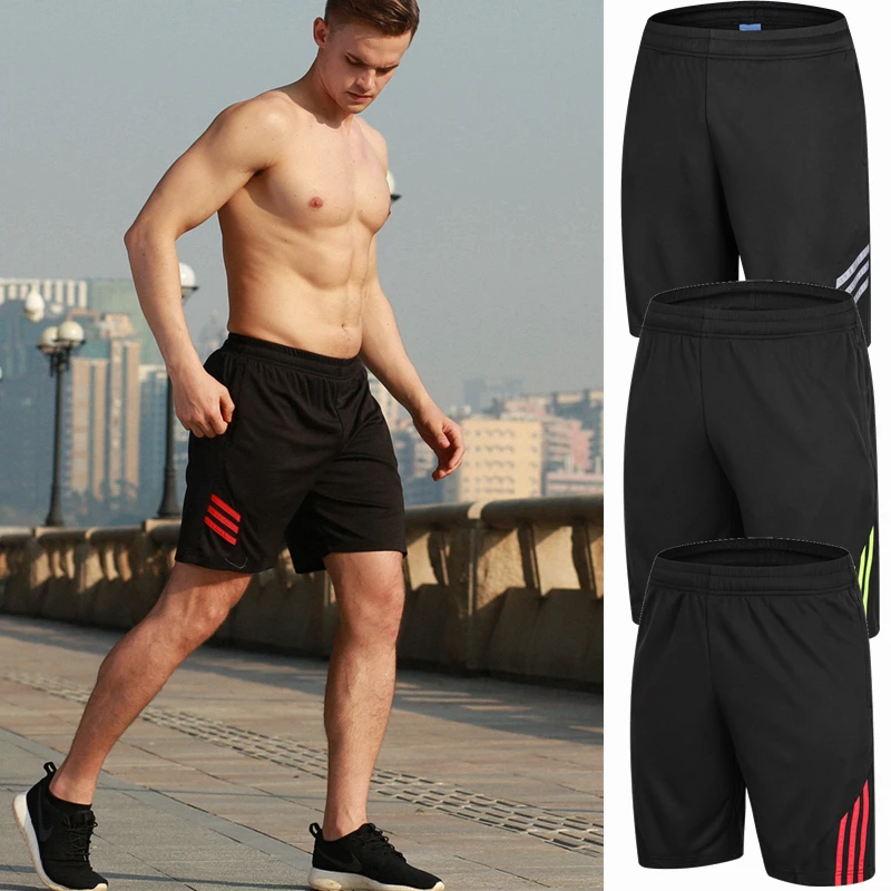 

Men Sports Running Shorts Training Soccer Tennis Workout GYM breathable Quick Dry Outdoor Jogging Elastic Shorts With Zip pocket