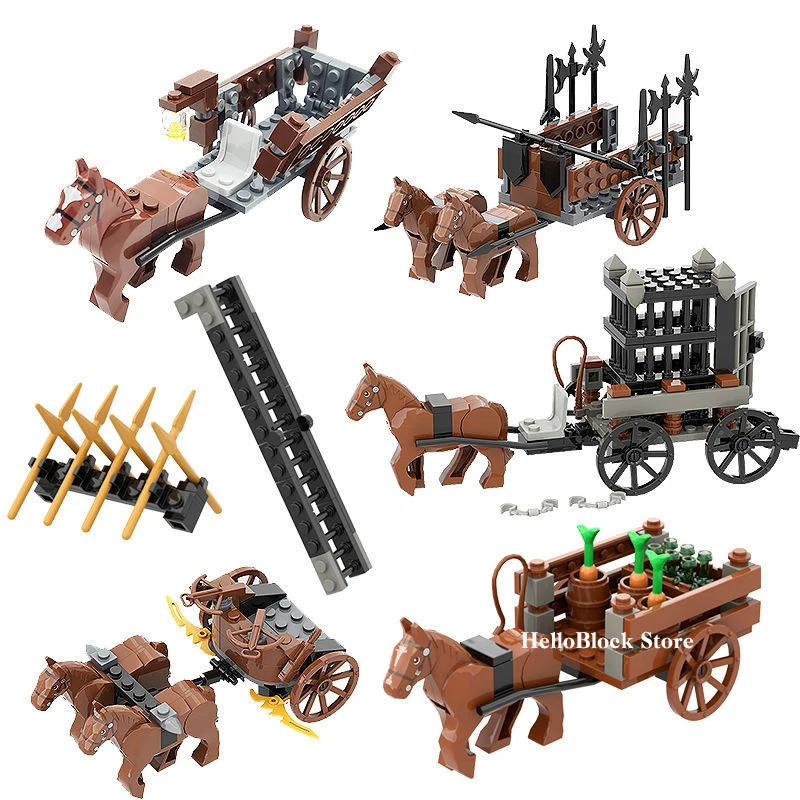Конструктор Creartor MOC аксессуары средневековый рыцарь средневековая катапульта