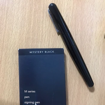 

MB fountain pen M series rose gold-plated ink pen 18K gold nib sign pen resin white star logo