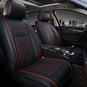

Automobile Seat Cover Breathable PU Leather Cushion Universal Car Leather Support Pad Auto Cover Protection Interior Accessories