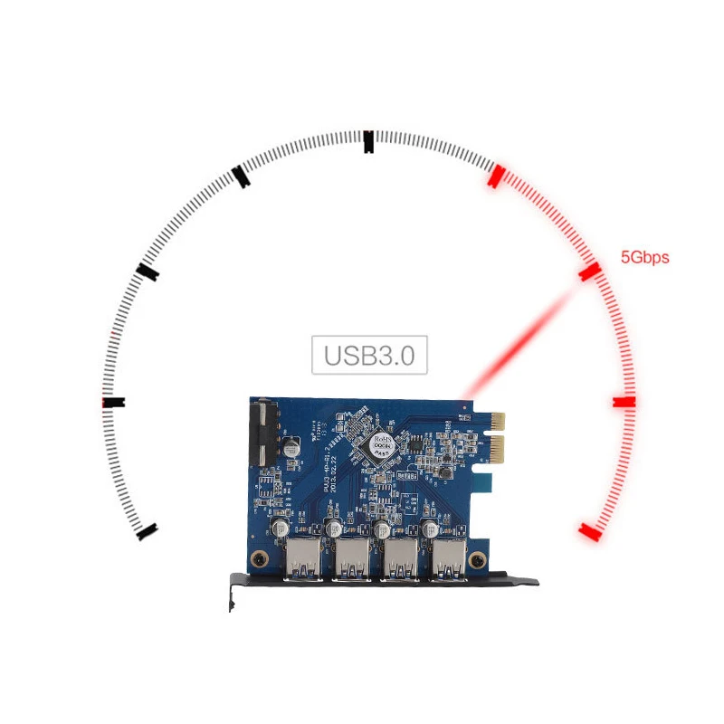 Orico Pvu3-4P-V1 4 порта Usb 3,0 Pci-E карта расширения адаптер карта экспресс карта Usb 3,0 для Windows Vista ПК ноутбук компьютер