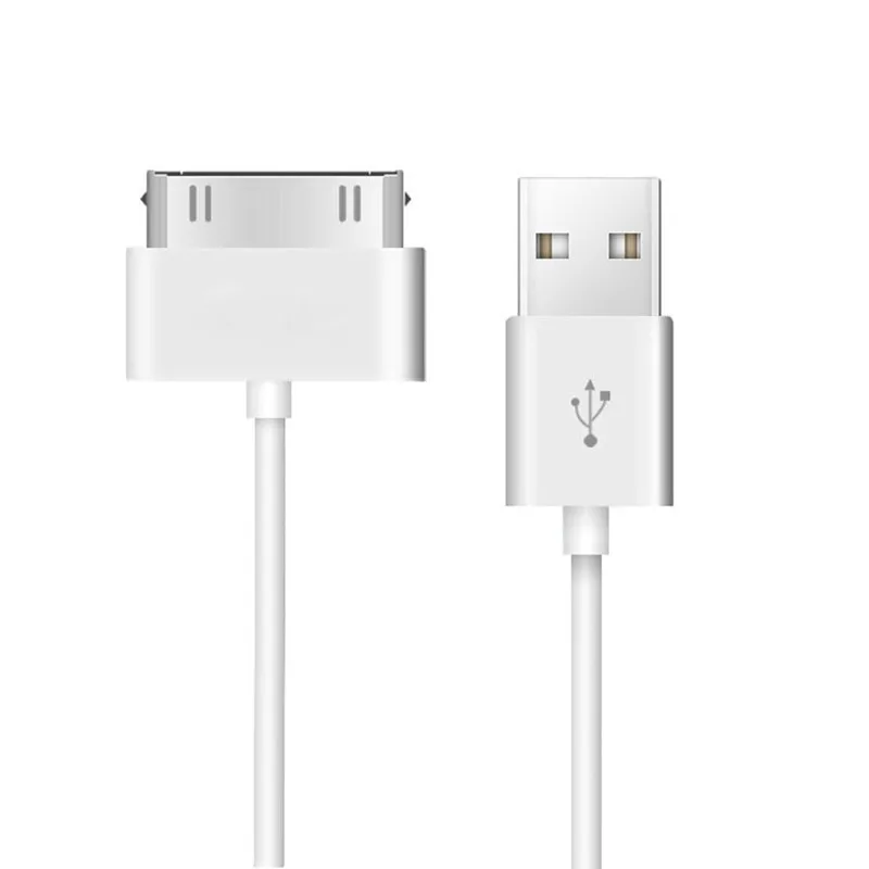 1 м USB-кабель для зарядки, Европейское настенное зарядное устройство для iPhone 4 4S 3GS для IPad 3 2 1 USB-кабели для передачи данных-1