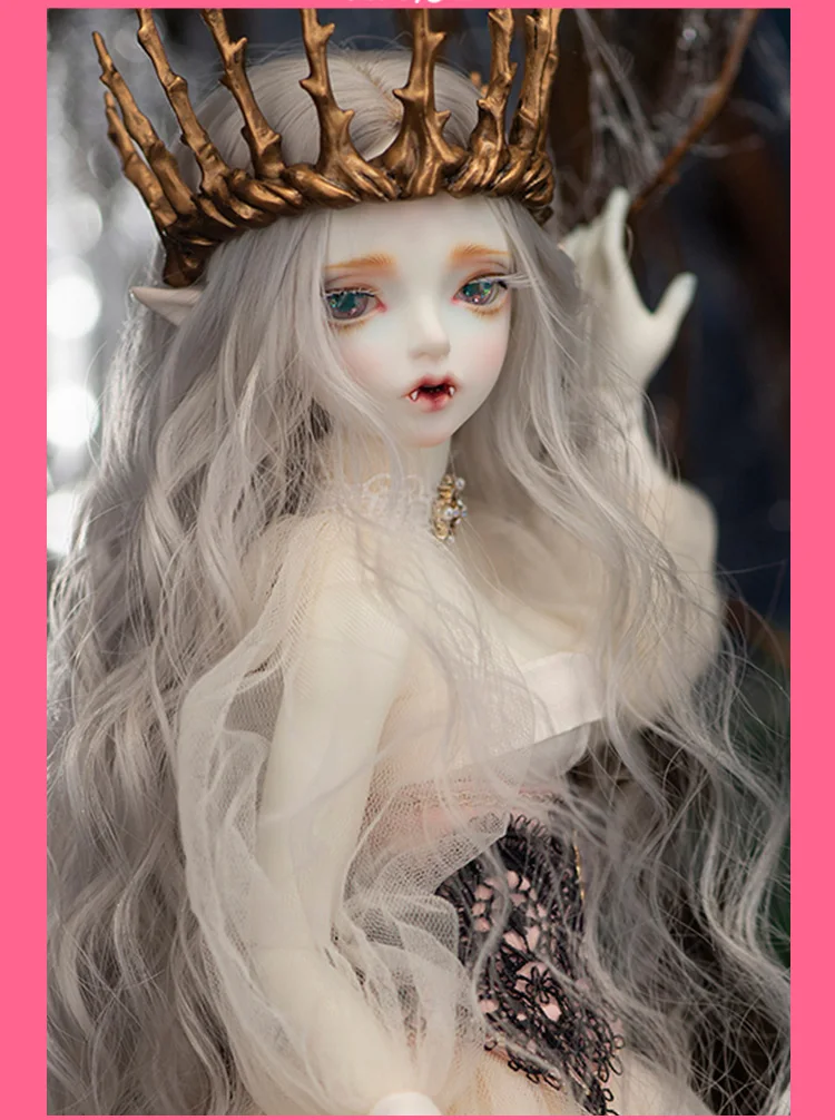 New 40cm sd boneca BJD 1/4 Leite Gato Vampiro Anime Menina Elf