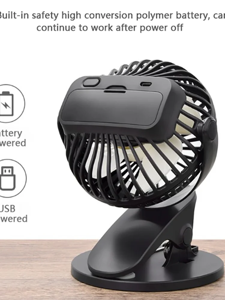 Mini Ventilateur De Table Portable - TRAHOO - Ventilateurs USB - Bleu