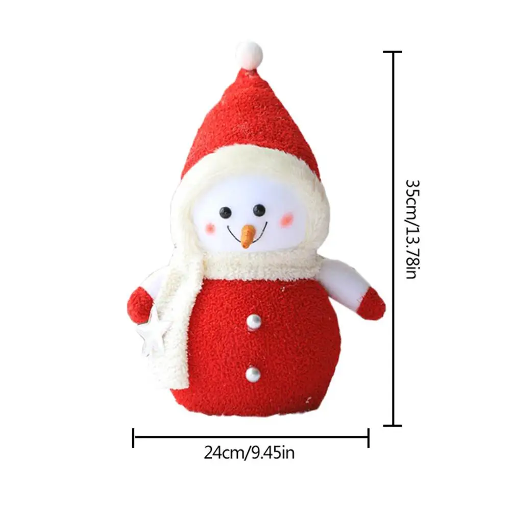 Decor New-Year Decoration Christmas Santa Snowman Desktop Ornaments Xmas Doll Home Decor Merry Christmas Gift For Kid
