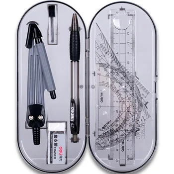 

8 pack/set Protractor Drawing Triangle Eraser Compasses Set Math Eraser Ruler For Students School Supplies