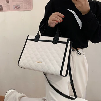 

Big Totes Handbag Luxury Brand Women Large Diamond Lattice Shoulder Bag Female Classic Plaid Crossbody Messenger Bags Grand Sac