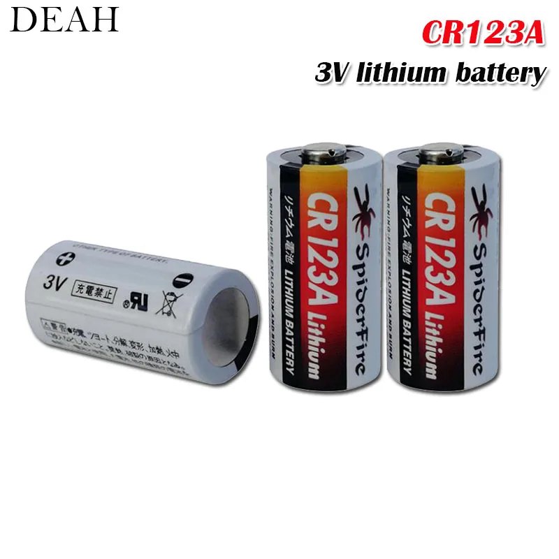 3 шт. литиевая батарея CR123 CR 123A CR17345 16340 cr123a 3v Non аккумуляторные батареи для Камера