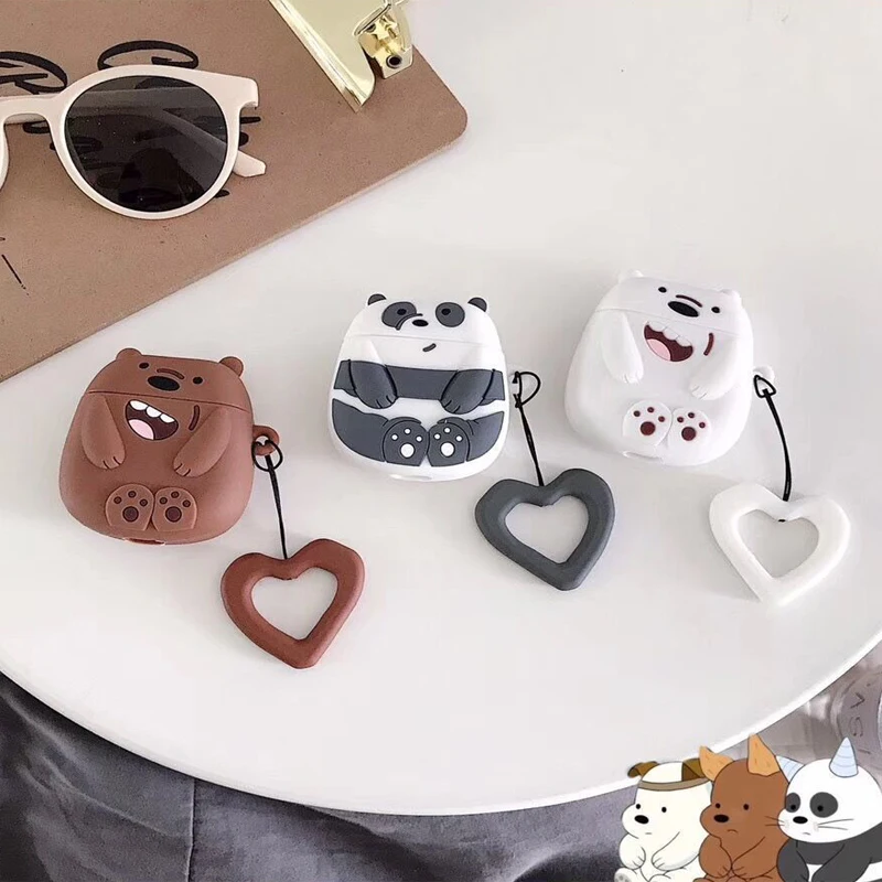 For Apple Airpods Pro Cartoon Wireless Bluetooth Headset Case Charging Box Protective Funny soft Silicone Cover | Электроника