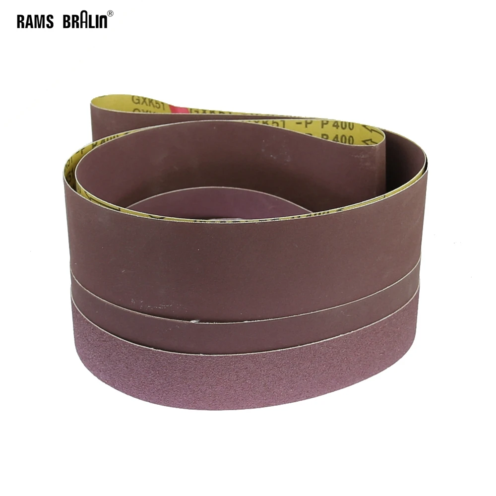 26 pièces Bande Abrasive, 75X533mm Bandes Abrasives en Tissu 40/60