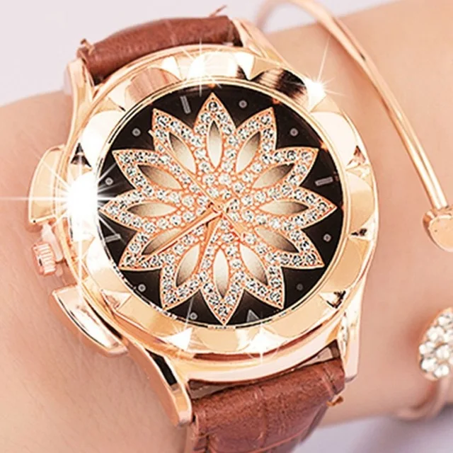 

Hot Selling Leather Belt WOMEN'S Watch Fashion Fortunes Quartz Watch AliExpress Hot Sales Ladies' Watch