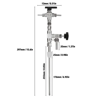 

New Household Homebrew 304 Stainless Steel Counter Pressure Beer Bottle Filler CO2 Beer Brewing Kit Beer Bottle Filler