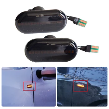 

LED Dynamic Side Marker Turn Signal Lights For Renault Megane 1 Clio1 2 KANGOO ESPACE Smart Fortwo 453 Dacia Duster Dokker Lodgy