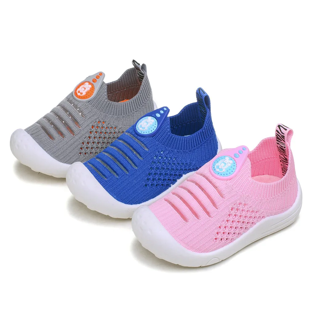 ONTO-MATO Children Infant Kids Baby Girls Boys Letter Mesh Sport Run Sneakers Casual Shoes Fashion Children Sports Shoes Casual