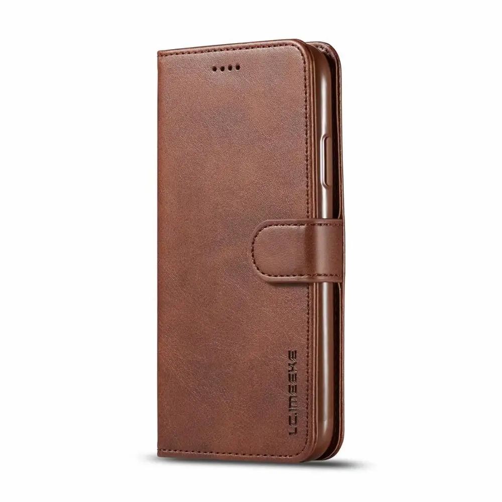Brown Для iphone11promax Чехол кожаный Винтажный чехол для телефона Funda для iphoneexr чехол флип чехол для iphone11 кошелек чехол для iPhone XS - Цвет: Brown