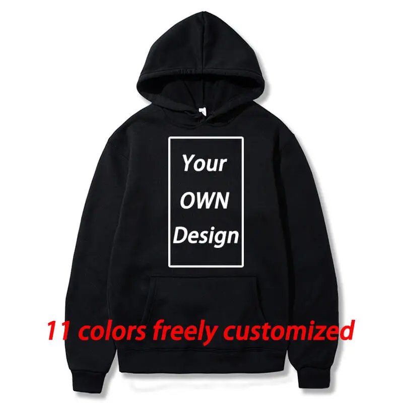 Men/women Custom Hoodies Diy Text Logo Image Print High Quality