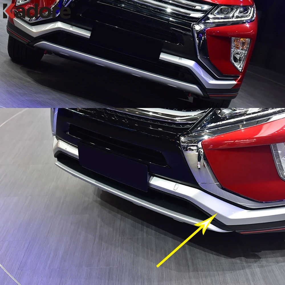 Для Mitsubishi Eclipse Cross 2017 2019 2020 матовый передний Нижний Бампер решетка Нижняя крышка