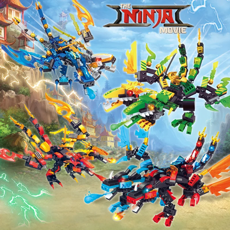 Cena Kompatybilny Ninja Ninjagoingly Dragon klocki do budowy KAI JAY COLE ZANE Lloyd Ninja figurki zabawki dla dzieci prezenty