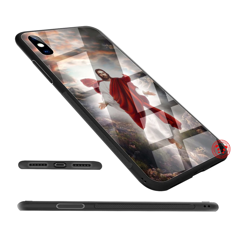 109d Divine Mercy Иисус крест Стекло чехол для Xiaomi 8 Lite 9 A1 A2 5X 6X Redmi 4X 6A Примечание 5 6 7 Pro
