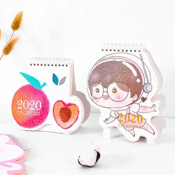 

Hand Drawing 2020 Fresh Cartoon Mini Unicorn Desktop Paper Calendar Dual Daily Scheduler Table Planner Yearly Agenda Organizer