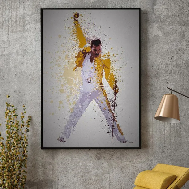 Queen Freddie Mercury богемный Rhapsody Картина на холсте плакаты и принты стену абстрактный