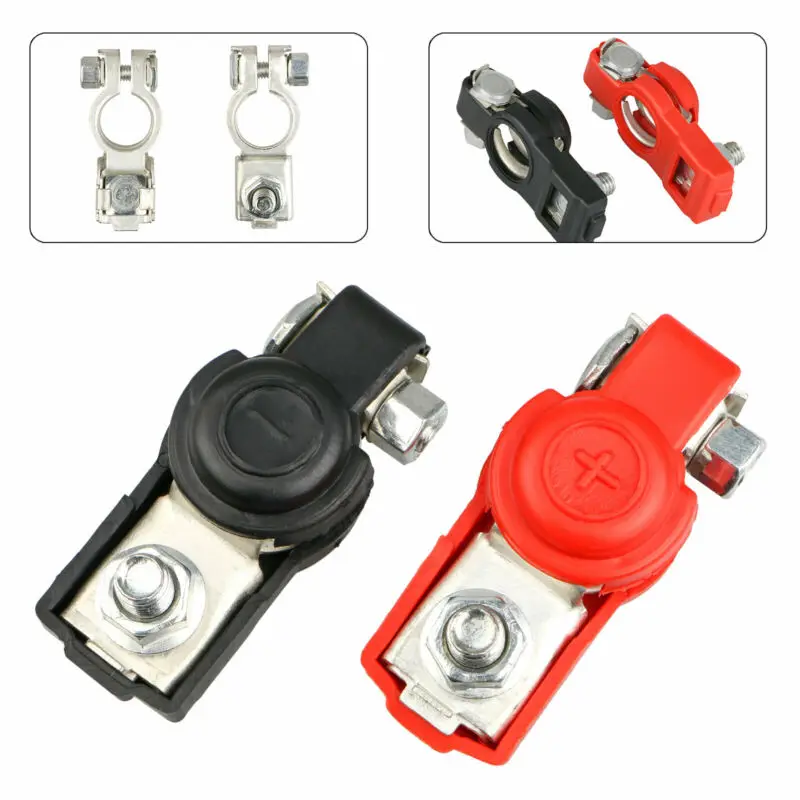1 пара клеммный кабель зажим отрицательный положительный топ-пост подходит для Toyota Chevy зарядки пусковых систем разъемы