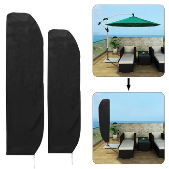 

280/265cm Large Parasol Cover Outdoor Shade Garden Banana Cantilever Waterproof Dustproof Rotary Air Dryer Umbrella Protector