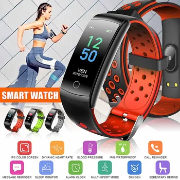 

Smart Watch 0.96in Touch Screen IP68 Waterproof Wristbands Multiple Languages Sports Modes Find Phone Fitness Bracelet