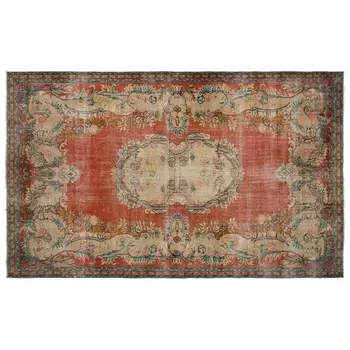 

Handmade Natural Vintage Turkish Area Rug 198x322 Cm-6'6''X10'7''