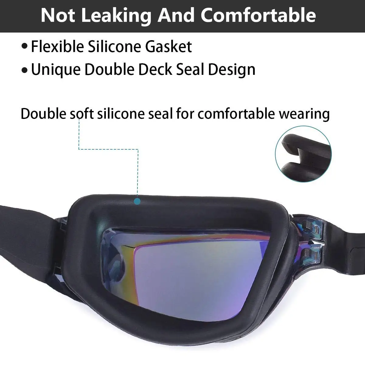 Lunettes De Natation - TVVCALK - Anti-buée - Protection UV - Adultes Et