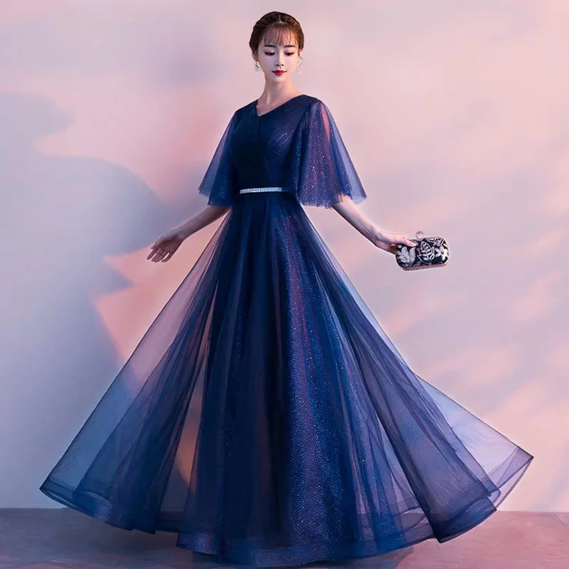 

Female Chinese Mesh Dress Persepective Sexy Formal Party Gown Noble Lace Up Qipao Elegant Vestidos De Festa V-neck Cheongsam