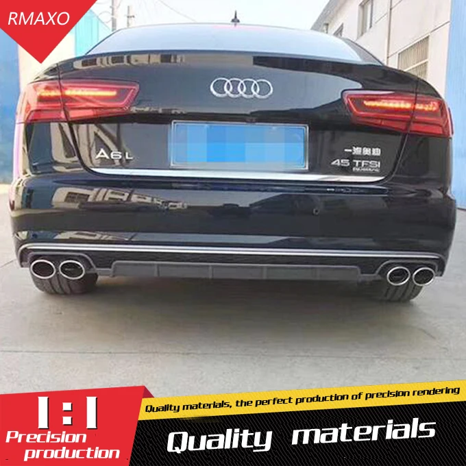 Для Audi A6 S6 обвес спойлер- для Audi A6 RS5 YD ABS задний спойлер передний бампер диффузор защитные бамперы