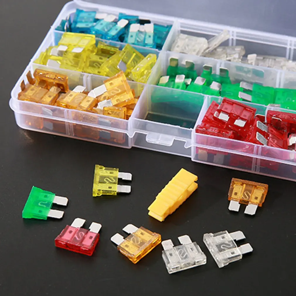 

120PCS Car Auto Assortment Blade Fuse Tablets Replacement Kit Aluminum Material Small Size 5A/10A/15A/20A/25A/30