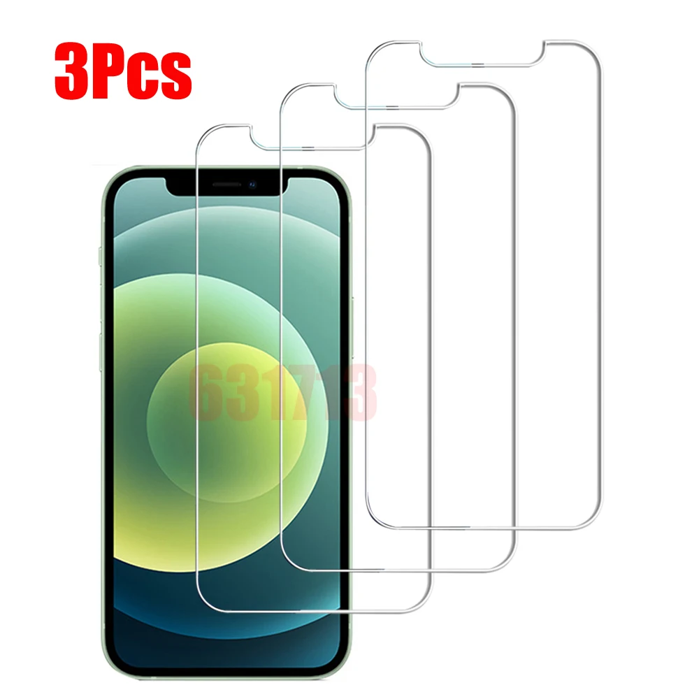 Защитное стекло для iPhone 11 12 Mini Pro Max 3 шт. защита экрана закаленное 6 S 7 8 Plus X XR XS |