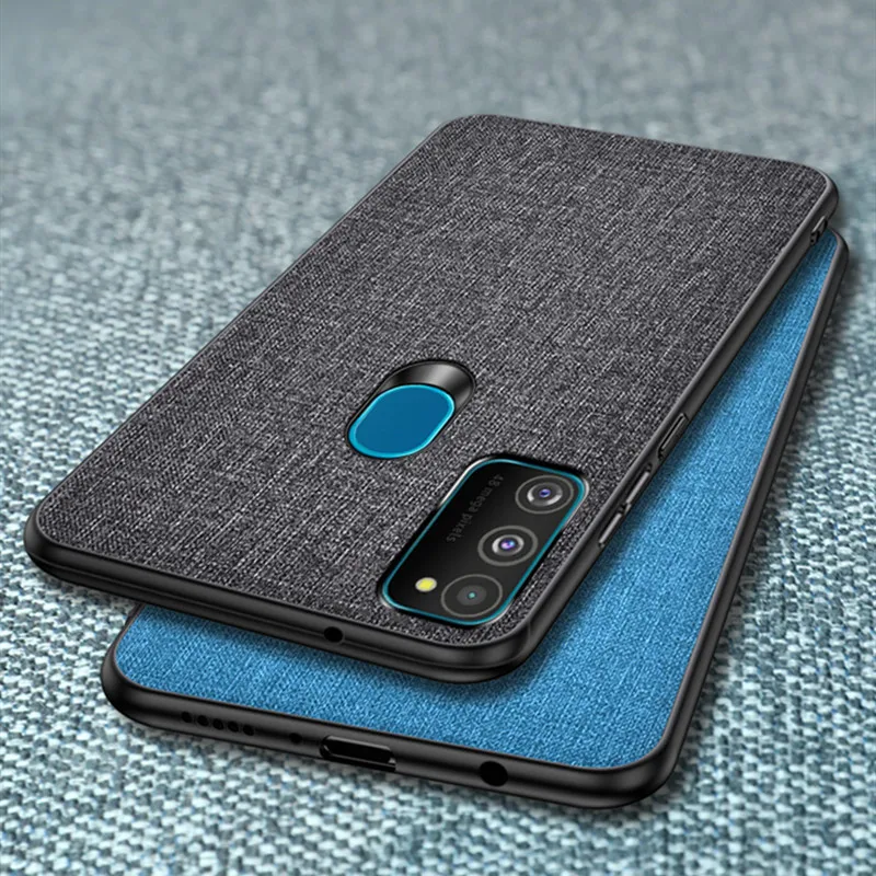 Ткань жесткий поликарбонатный чехол для samsung Galaxy M30S чехол для телефона мягкий TPU бампер чехол-накладка для samsung M30s противоударные чехлы