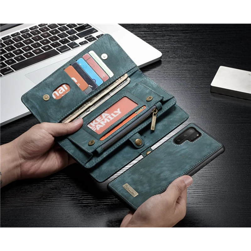 

Suitable for Funda Samsung Note 8 9 10 Plus 5G Mobile Shell Zipper Flap Wallet Magnetic Case Leather Case for Galaxy note 10 s9