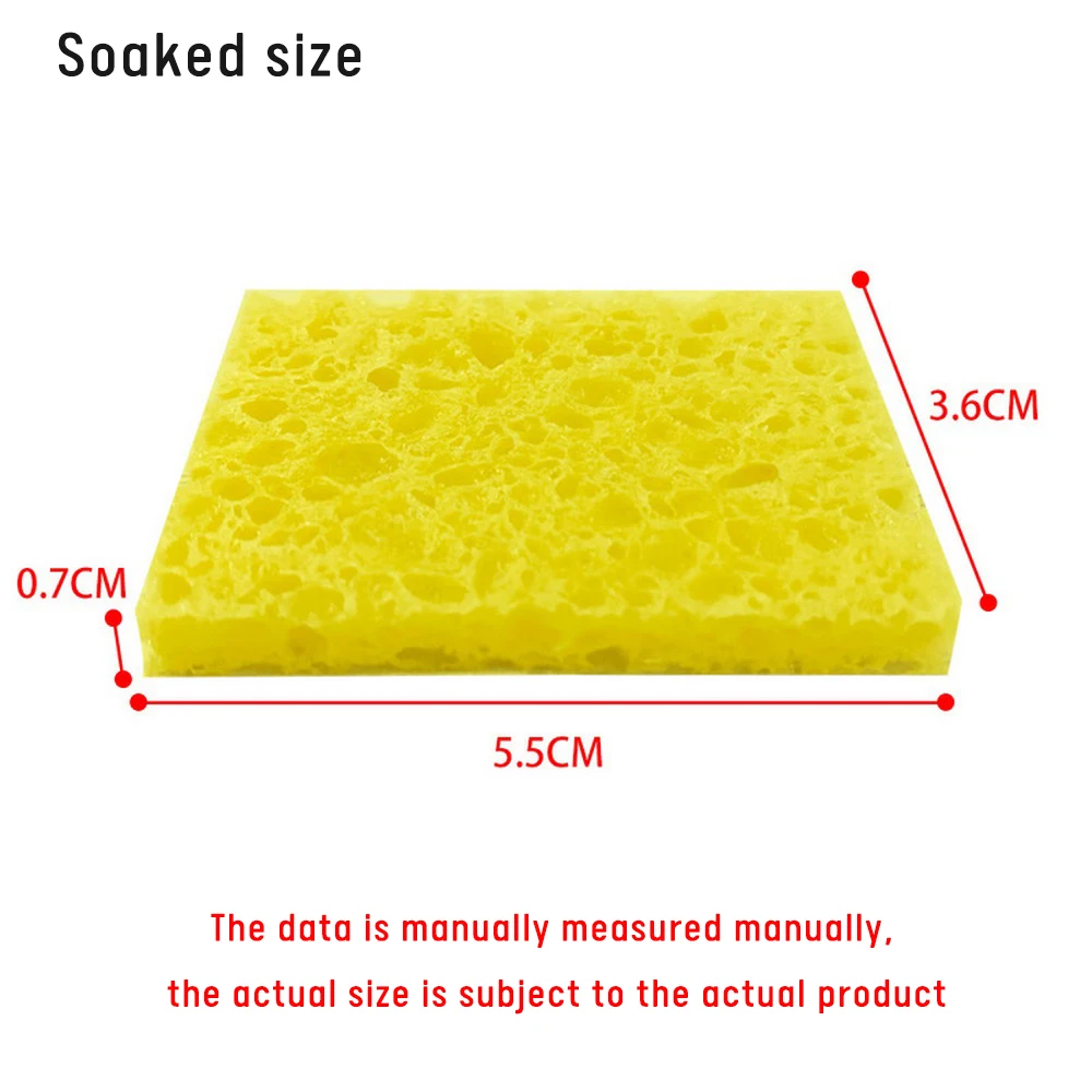 High Temperature Sponge Clean Clear Tin Welding Soldering Iron Tip Cleaning Tool 