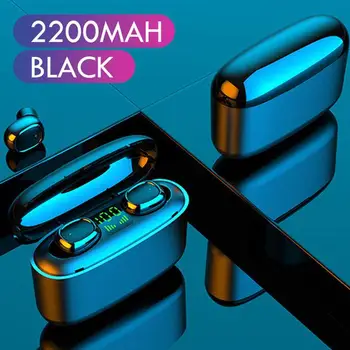 

EastVita G5S Wireless TWS Bluetooth 5.0 Earphone Touch Button Micro USB HD Calls Earphone LED Display 2200mAh Charging Box r30