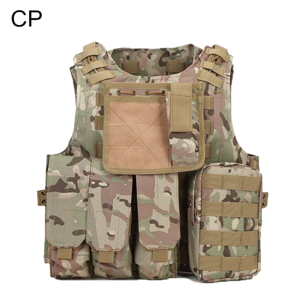 Multicam Тактический Камуфляжный Жилет Molle военный мульти-Чехол Боевая штурмовая пластина несущая жилетка охотничья защита доспехи оборудование - Цвет: Multicam