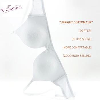 

Elovegirl Push Up Underwear Women's Fashion Bow Seamless Bras for Women Push Up No Wire Brassiere seamless Bra New Product